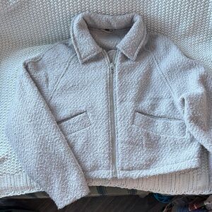 Blank NYC Textured Gray Zip Jacket